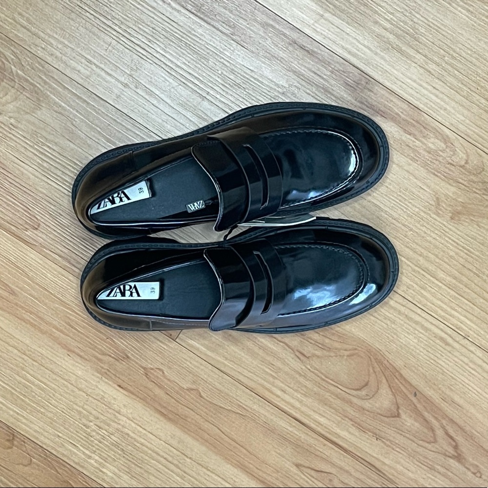 Zara black Oxford